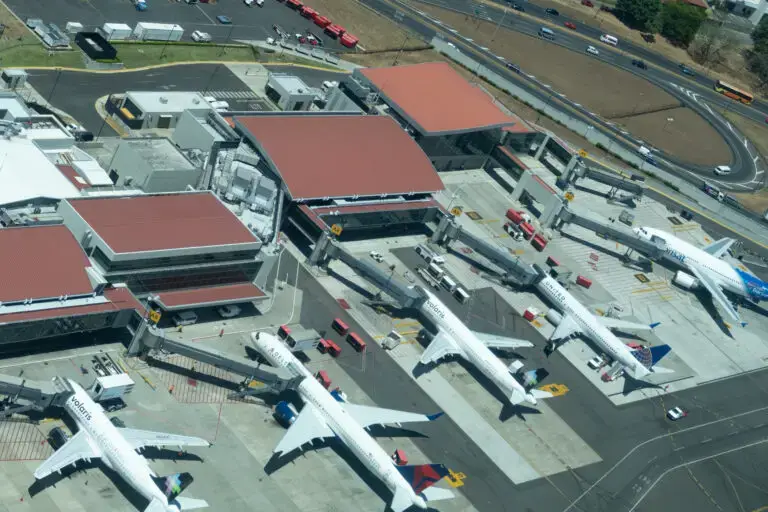 aerial view of San Jose international airport in Costa Rica