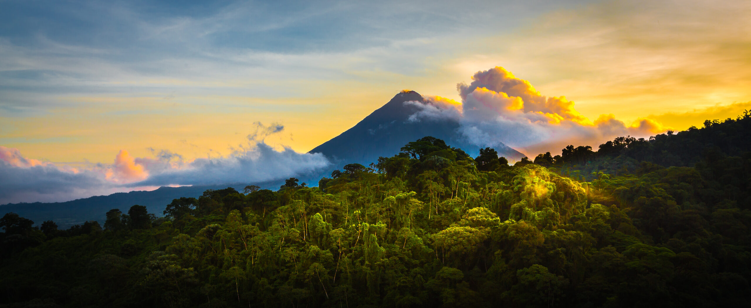 Arenal Volcano at Sunrise..